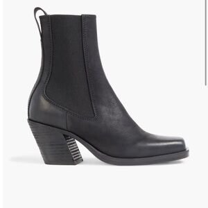 Rag and Bone Black Axis Heeled Chelsea Boot 7.5 made in Italy